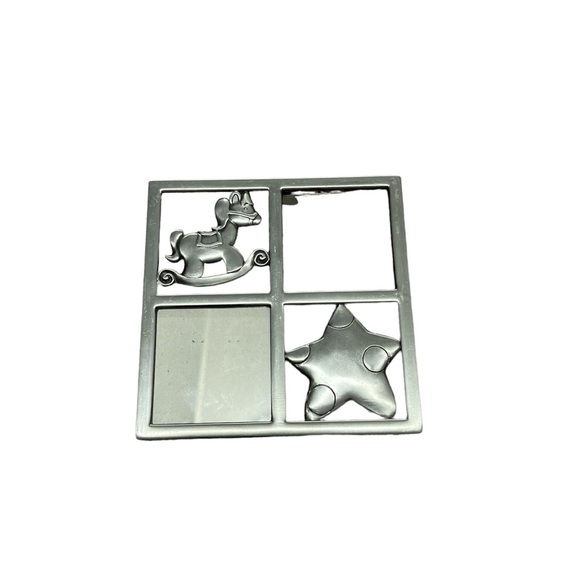 Other Rocking Horse And Star Baby Silver Picture Frame Poshmark